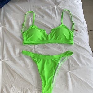 BRAND NEW NEON GREEN CHEEKY BIKINI